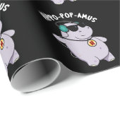 Hippo-Pop-amus Funny Pop Music Hippo Pun Dark BG Geschenkpapier (Rolleneckpunkt)