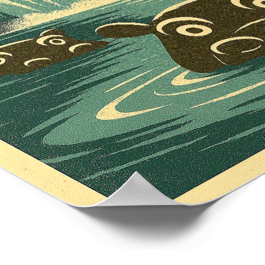 Hippo Poster Theme Park (Ecke)