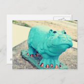 Hippo Postkarte (Vorne/Hinten)