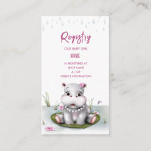 Hippo River Adventure Girl Baby Shower