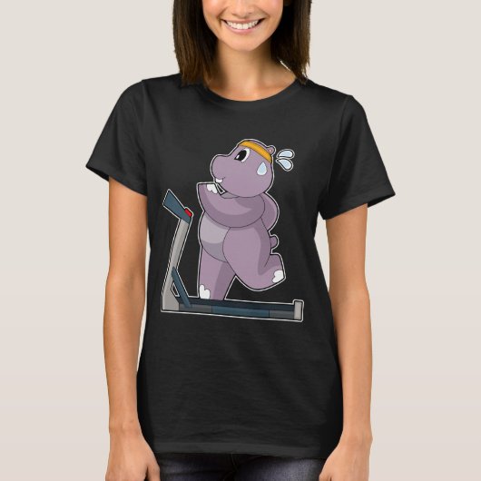 Hippo Runner Running Sports T-Shirt (Vorderseite)