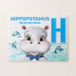 Hippo Safari Alphabet Kinder Jigsaw Puzzle