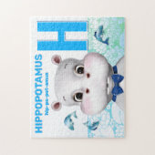 Hippo Safari Alphabet Kinder Jigsaw Puzzle (Vertikal)