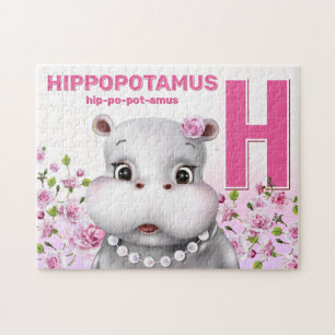 Hippo Safari Alphabet Kinder Jigsaw Puzzle