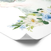 Hippo, Safari, Dschungel, Blumen, Junge Kinderzimm Poster (Ecke)