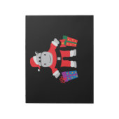Hippo Santa Notizblock (Rotiert)