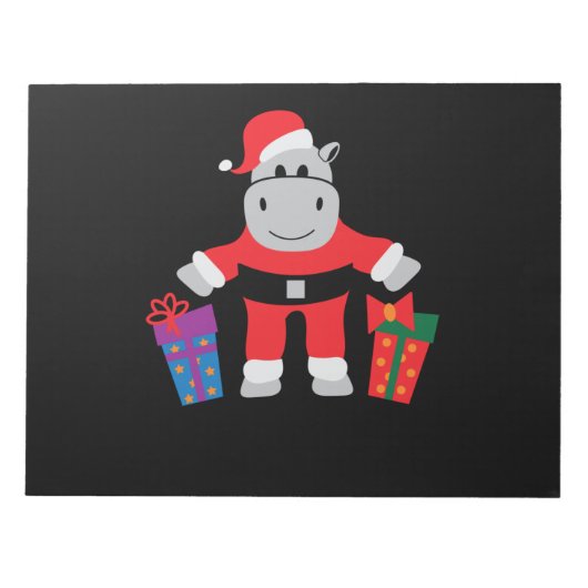 Hippo Santa Notizblock (Vorderseite)