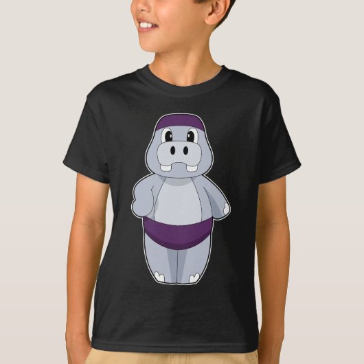 Hippo Schwimmhaube T-Shirt (Vorderseite)