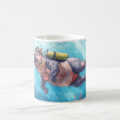Hippo Scuba Unterwasser Kaffeetasse (Mittel)
