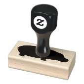 Hippo-Silhouette Gummistempel (Stempel)