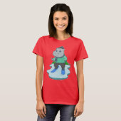 Hippo Skier Ski T-Shirt (Vorne ganz)