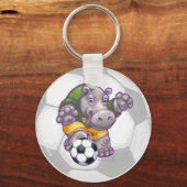 Hippo Soccer Star Schlüsselkette Schlüsselanhänger (Vorderseite)