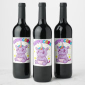 Hippo Sparkling Wein oder Weinkeller Weinetikett (Flaschen)