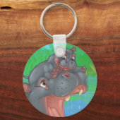 Hippo Splash Keyring Schlüsselanhänger (Vorderseite)