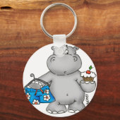 Hippo_Summer_Conflict.png Schlüsselanhänger (Vorderseite)