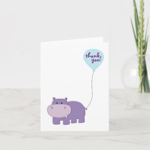 Hippo Thank You Cards Dankeskarte