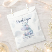 Hippo Themed Baby Dusche Danke Geschenktütchen (Ausgeschnitten)