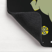 Hippo-Tiere im Weltraum Mousepad (Ecke)