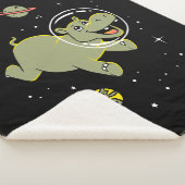 Hippo-Tiere im Weltraum Sherpadecke (3/4)