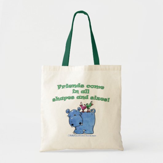Hippo und Bird Friends Tragetasche (Vorne)