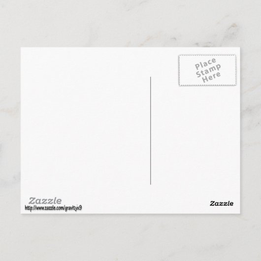 Hippo und der Vogel Postkarte (Rückseite)