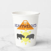 Hippo und Rhino Pappbecher (Rückseite)