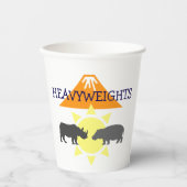 Hippo und Rhino Pappbecher (Vorderseite)