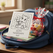 Hippo Valentinstag-Färbung für Schüler Postkarte