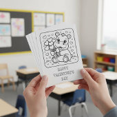 Hippo Valentinstag-Färbung für Schüler Postkarte