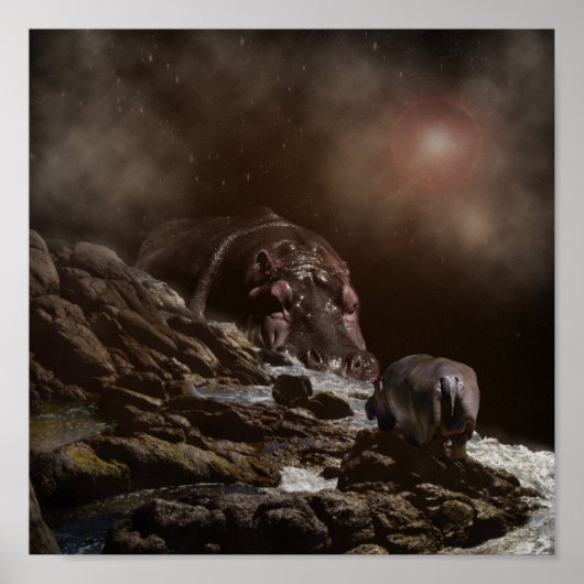 Hippo-Verzauberer-Abend, Poster (Vorne)