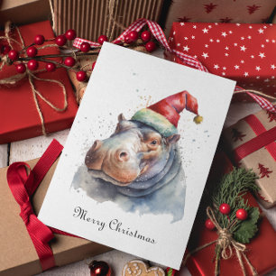 Hippo Weihnachten, anpassbar