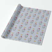 Hippo Weihnachts Wintertiere Hippos Wrapping Pap Geschenkpapier (Ungerollt)
