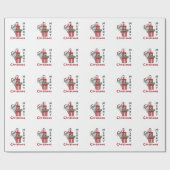Hippo Weihnachtsgeschenk Wintertiere Hippos Geschenkpapier (Flach)