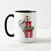 Hippo Weihnachtsgeschenk Wintertiere Hippos Tasse (Links)