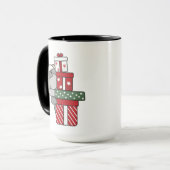 Hippo Weihnachtsgeschenk Wintertiere Hippos Tasse (Vorderseite Links)