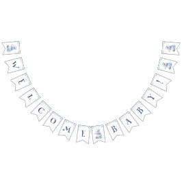 Hippo Welcome Baby Wimpelkette