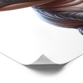 Hippo Whimsy Adorable Cartoon Hippo Charakter Poster (Ecke)