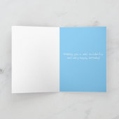 Hippo Wild Zoo Tierfreude Geburtstag Karte (Innenseite)