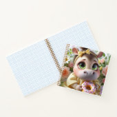 Hippo with a Donut, by Natasha Us   Notizblock (Innenseite)