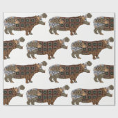 Hippo Wrapping Paper Geschenkpapier (Flach)