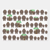 Hippo Wrapping Paper Sheets Geschenkpapier Set (Vorderseite 2)