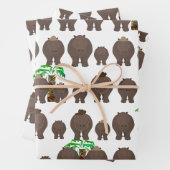Hippo Wrapping Paper Sheets Geschenkpapier Set (Beispiel)