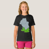 Hippo Yoga Fitness T-Shirt (Vorne ganz)