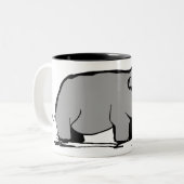 Hippo Zweifarbige Tasse (Vorderseite Links)