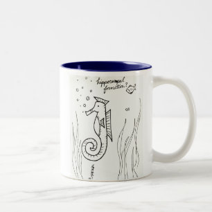 Hippocampal Bildungs-Tasse Zweifarbige Tasse