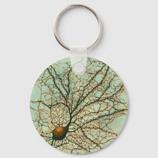 hippocampal neuron green - Keychain Schlüsselanhänger