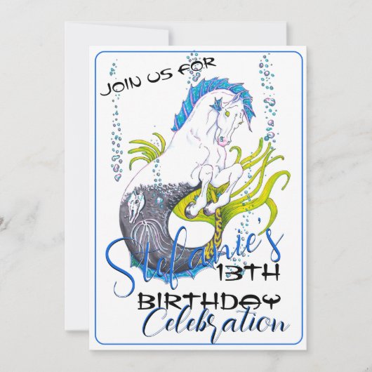 Hippocampus Einladung (Vorderseite)