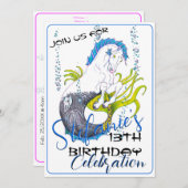 Hippocampus Einladung (Vorne/Hinten)