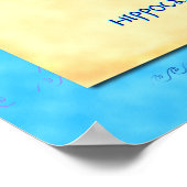 Hippocampus Griechisches Meerpferd Vintag Art Post Poster (Ecke)