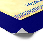 Hippocampus Griechisches Meerpferd Vintag Art Post Poster (Ecke)